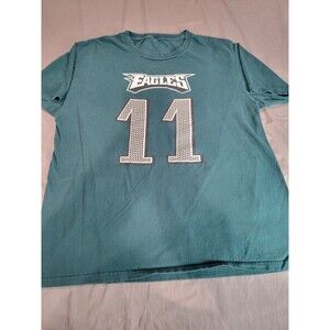 NFL Philadelphia Eagles Carson Wentz #11 Medium T-Shirt Men’s Green Player Tee